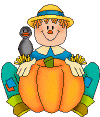 Scarecrow with Pumpkin