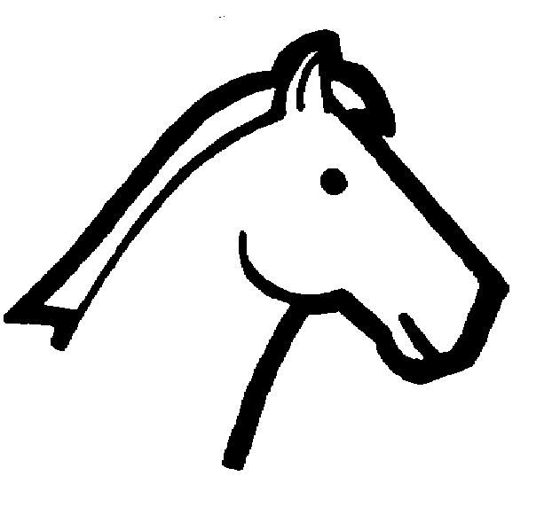 printable horse head to color or trace -; printable coupons: head and 